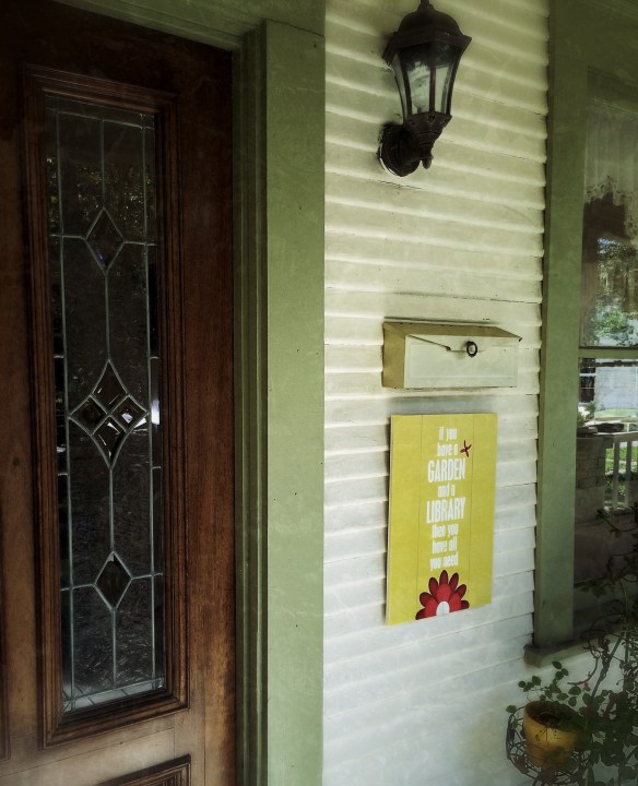 "If you have a garden and a library then you have all you need"